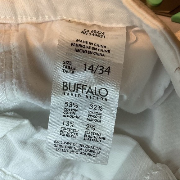Buffalo White Jeans‎ Mid-Rise Stretch Ankle capris size - Picture 3 of 5